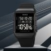 SKMEI 1960 Waterproof Electronic Watch, Stainless Steel Buckle, Black/White - 3