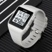 SKMEI 1960 Waterproof Electronic Watch, Stainless Steel Buckle, Black/White - 4