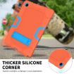 Samsung Galaxy Tab A8 10.5 2021 X200 Orange Blue Silicone PC Case - 5