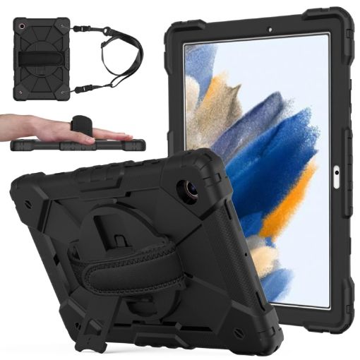 Samsung Galaxy Tab A8 10.5 2021 X200 Black Silicone PC Case - 1