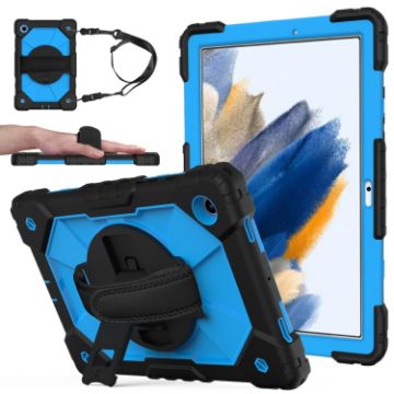Samsung Galaxy Tab A8 10.5 2021 X200 Black+Blue Tablet Case - 1