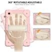 Samsung Galaxy Tab A8 10.5 2021 Case, Rose Gold+Beige Silicone+PC - 4