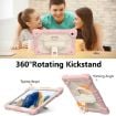 Samsung Galaxy Tab A8 10.5 2021 Case, Rose Gold+Beige Silicone+PC - 6