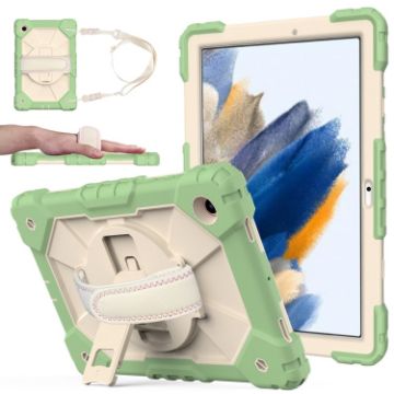 Samsung Galaxy Tab A8 10.5 2021 Case, Matcha Green+Beige Silicone+PC - 1
