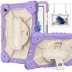 Samsung Galaxy Tab A8 10.5 2021 Case, Purple+Beige Silicone+PC Cover - 2