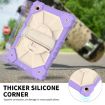 Samsung Galaxy Tab A8 10.5 2021 Case, Purple+Beige Silicone+PC Cover - 5