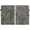Samsung Galaxy Tab 8 10.5 Tiger Pattern Flip Leather Case Grey - 2