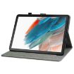 Samsung Galaxy Tab 8 10.5 Tiger Pattern Flip Leather Case Dark Green - 4