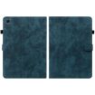 Samsung Galaxy Tab 8 10.5 Tiger Pattern Flip Leather Case Dark Blue - 2