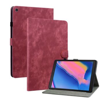 Samsung Galaxy Tab A 8.0 2019 Red Tiger Pattern Flip Leather Case - 1