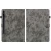 Samsung Galaxy Tab S9+ Grey Tiger Pattern Flip Leather Case - 2