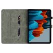 Samsung Galaxy Tab S9+ Purple Tiger Pattern Flip Leather Case - 3
