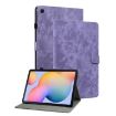 Samsung Galaxy Tab S5e T720/T725 Tiger Pattern Flip Leather Case Purple - 1