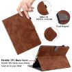 Samsung Galaxy Tab S5e T720/T725 Tiger Pattern Flip Leather Case Brown - 6