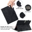 Samsung Galaxy Tab S5e T720/T725 Tiger Pattern Flip Leather Case Black - 6