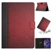 Samsung Galaxy Tab A8 Red Leather Tablet Case - Solid Color Stitching - 1