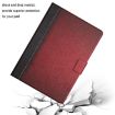 Samsung Galaxy Tab A8 Red Leather Tablet Case - Solid Color Stitching - 5
