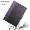 Samsung Galaxy Tab A8 Grey Smart Leather Case - Solid Color Stitching - 5