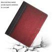 8" Red Leather Tablet Case - Solid Color, Stitching Design - 5
