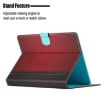 8" Red Leather Tablet Case - Solid Color, Stitching Design - 6