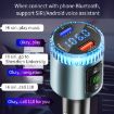 BC77 QC3.0 Fast Charging Car Bluetooth MP3 Player FM Transmitter Navy - 5