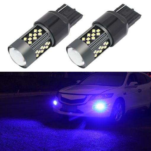 1 Pair 7440 12V 7W Car LED Fog Light - Blue Light - 1
