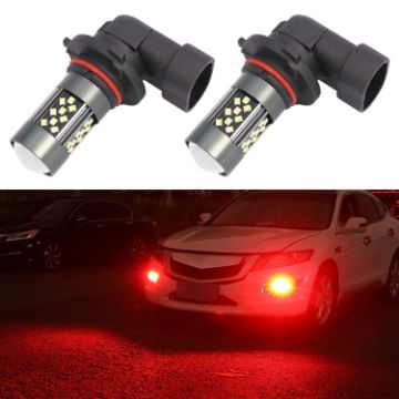 9005 12V 7W Car LED Fog Light Pair - Red Light - 1