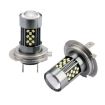 H7 12V 7W Car LED Fog Light Pair - Purple Light - 2