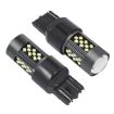 7440 12V 7W Strobe Car LED Fog Light Pair - Ice Blue Light - 2