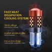 7443 12V 7W Strobe Car LED Fog Light Pair - Lime Light - 4