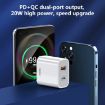 REMAX RP-U68 20W Dual USB/USB-C Fast Charger Set, UK Plug, White - 2