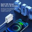 REMAX RP-U68 20W Dual USB/USB-C Fast Charger Set, UK Plug, White - 4