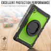 Samsung Galaxy Tab A8 Case: Yellow Green Silicone + PC Bracelet Holder - 5