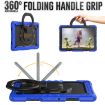 Samsung Galaxy Tab A8 Bracelet Holder Silicone + PC Case (Blue) - 3