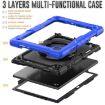 Samsung Galaxy Tab A8 Bracelet Holder Silicone + PC Case (Blue) - 4
