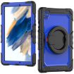 Samsung Galaxy Tab A8 Dark Blue Silicone + PC Bracelet Holder Case - 2