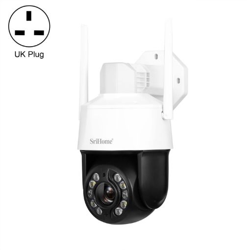SriHome SH041 5.0MP 20X Zoom WiFi IP66 AI Tracking Camera UK Plug - 1