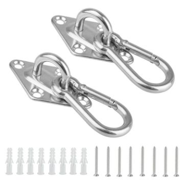 5mm 304 Stainless Steel Ceiling Hook - 2 PCS Heavy Duty Swing Hangers - 1