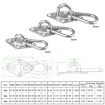8mm 316 Stainless Steel Ceiling Hook - Heavy Duty Swing Hangers, 2 PCS - 5