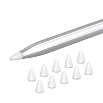 Silicone Nib Cap Set for Huawei Pencil - 10 Pack (Transparent) - 1