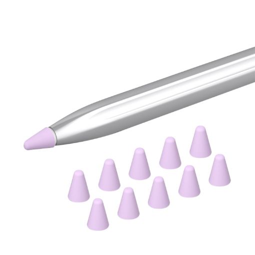 Silicone Nib Cap Set for Huawei Pencil - 10 Pack (Lavender) - 1