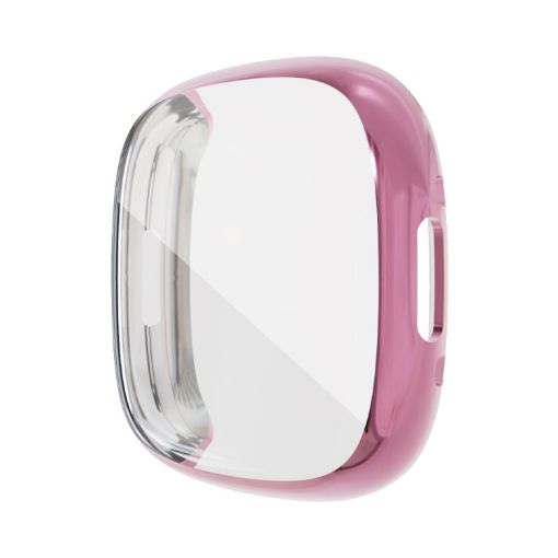 Fitbit Versa 4/Sense 2 Rose Gold Electroplating TPU Watch Case Cover - 1
