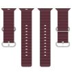 Wine Red Ocean Silicone Watch Band for Apple Watch Ultra & Series 9/8/7/SE - 2