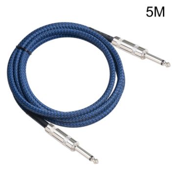 6.35mm Male to Male Electric Guitar Mono Audio Cable 5m - TC048BL - 1