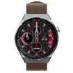 GW69 Plus Smart Watch - BT Call, Heart Rate, BP, Oxygen, Silver/Brown Strap - 3