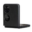 Huawei P50 Pocket Black Litchi Texture Phone Case - Plain Skin Cover - 4