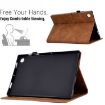 Samsung Galaxy Tab A8 10.5 2021 Brown Embossed Smile Leather Case - 5