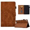 Samsung Galaxy Tab A 8.0 2019 T290 Brown Embossed Smile Leather Case - 1