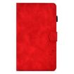 Samsung Galaxy Tab A7 10.4 2020 T500 Red Embossed Smile Leather Case - 2