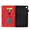 Samsung Galaxy Tab A7 10.4 2020 T500 Red Embossed Smile Leather Case - 4